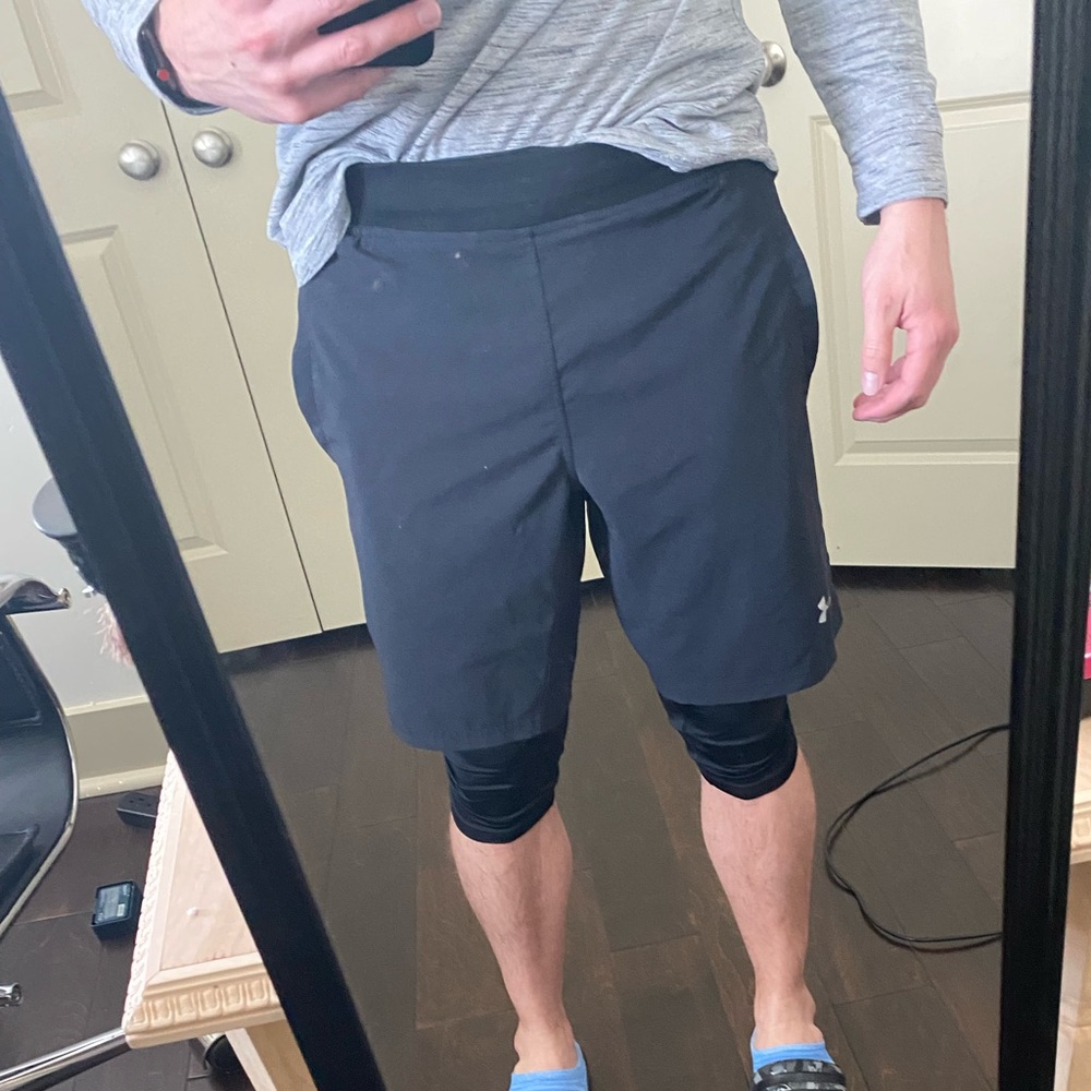 Under Armour speed pocket 2 in 1 shorts